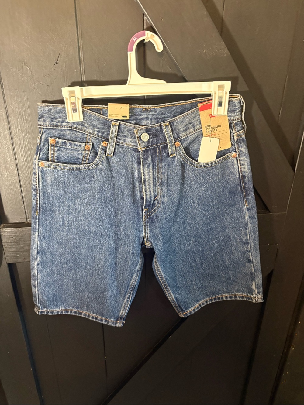 Levi's Men's Medium Blue Denim Cutoff Jean Shorts